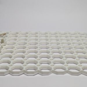White multiboard tiles bundled with natural twine