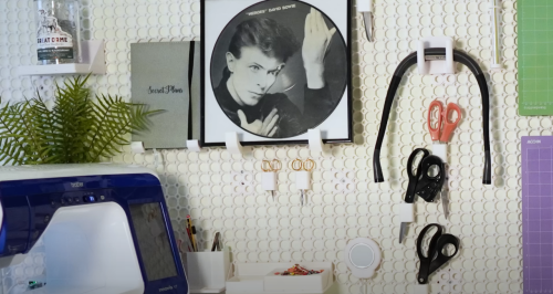 Multiboard modular wall panel system showing interchangeable components