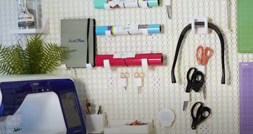 Multiboard modular wall panel system showing interchangeable components