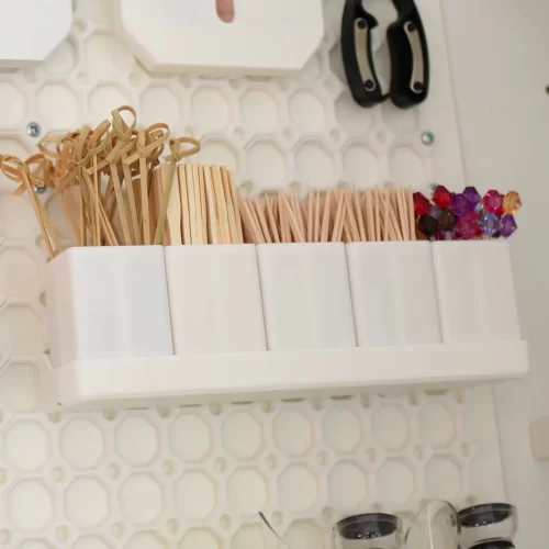 Kitchen cupboard interior lined Multiboard panels showing smooth, clean surface finish.